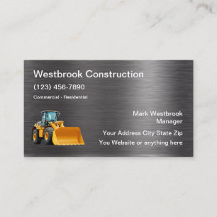 Bauausweise Einzigartige moderne Visitenkarten Visitenkarte