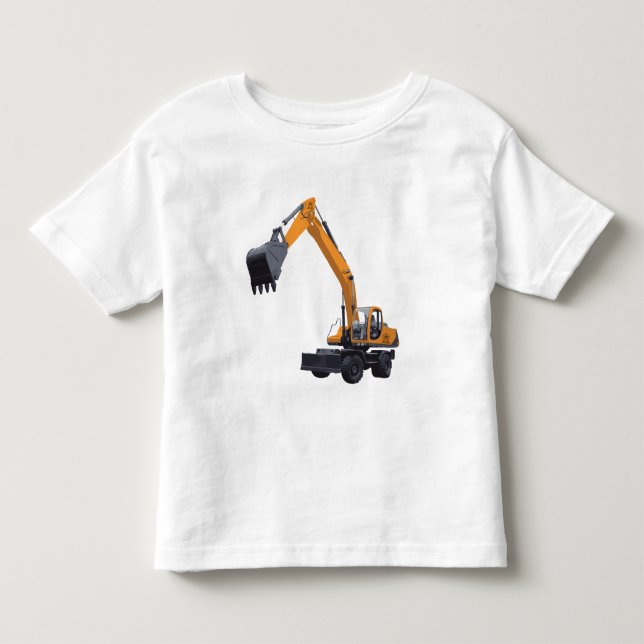 Baubagger Kleinkind T-shirt (Vorderseite)