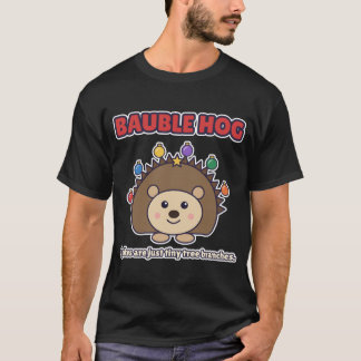 Bauble-Hog Lustiger Igel Weihnachtsdesign T-Shirt