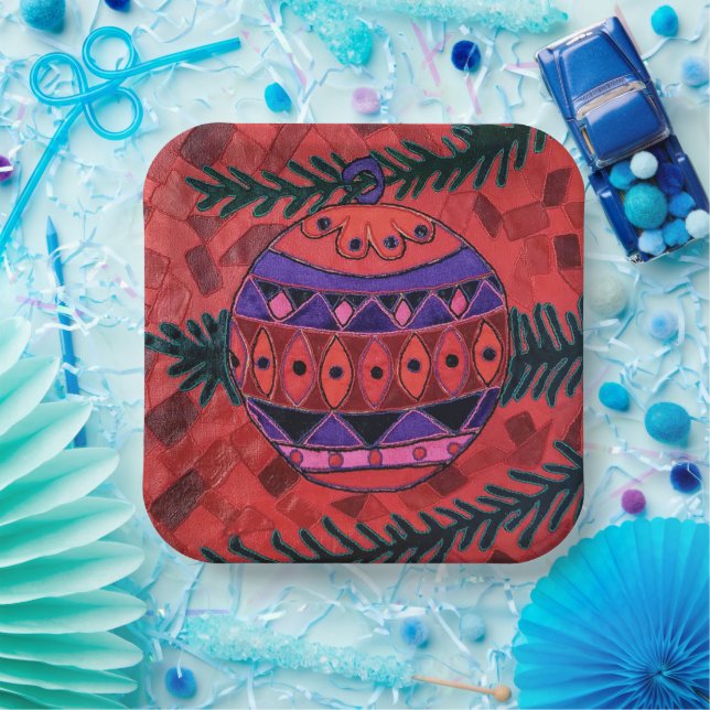 Bauble Pappteller (Party)