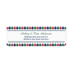 Bauble Pattern Personalisiert Weihnachten