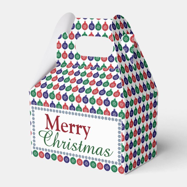 Bauble Pattern Weihnachten Geschenkschachtel (Vorderseite)