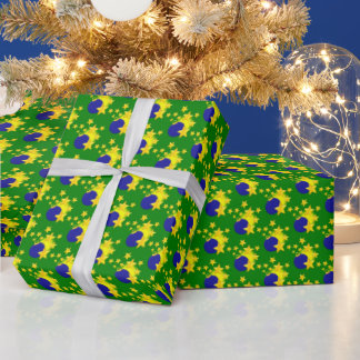 Bauble Stars Christmas Geschenkpapier