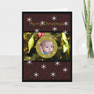 Bauble Window Christmas Card Feiertagskarte