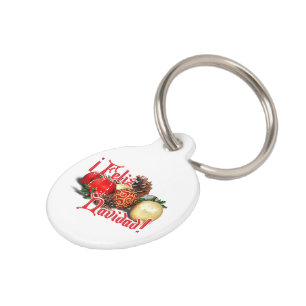 Baubles & Pine Cones - Feliz Navidad Haustiermarke