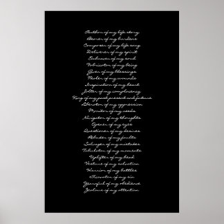 Bauch-Anbetung Poster