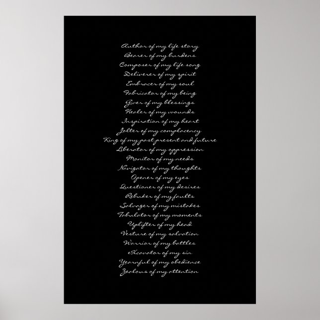 Bauch-Anbetung Poster (Vorne)