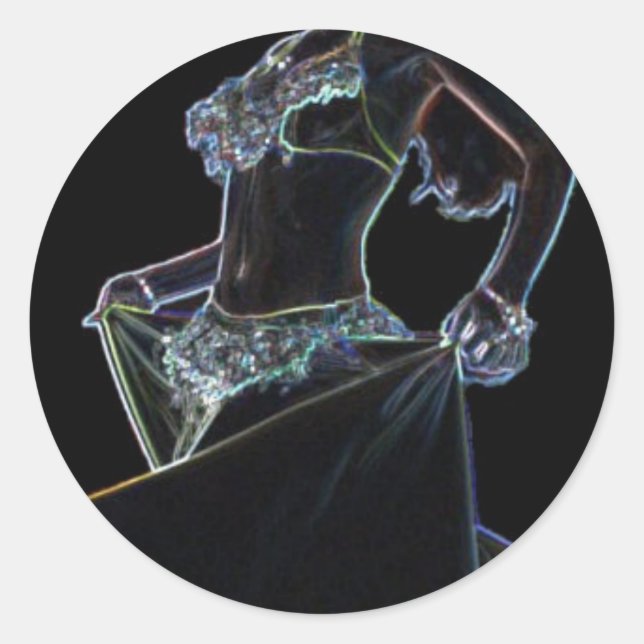 Bauchaufkleber Runder Aufkleber (Vorderseite)