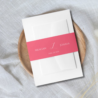 Bauchband für die Hochzeitsfeier Einladungsbanderole