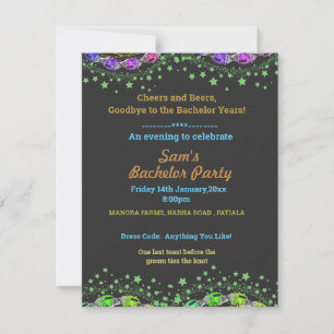 BAUCHELOR PARTY INVITTY CARD