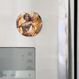 Bauchmagnete tanzen farbenfrohe Rundmagnete Magnet