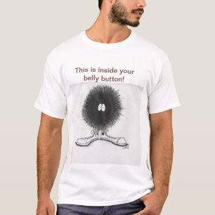 Bauchnabel-Fussel T-Shirt