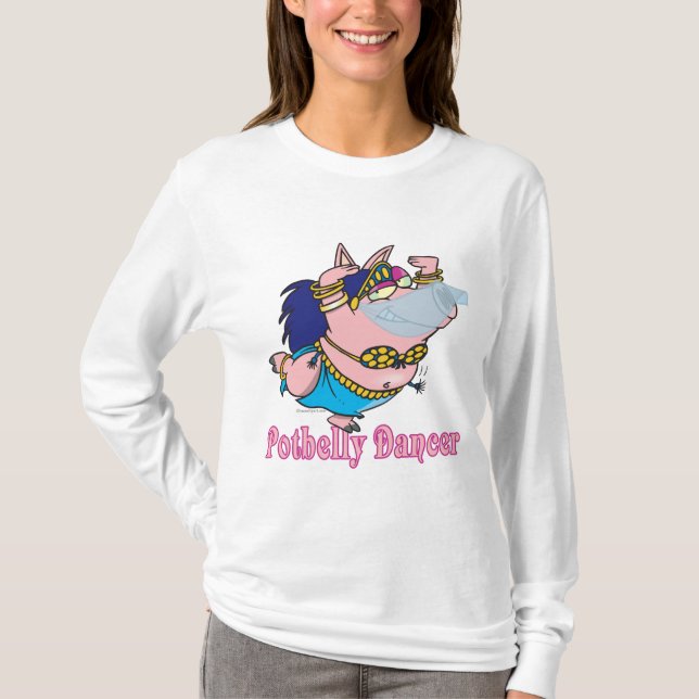 Bauchschweintänzerin T-Shirt (Vorderseite)