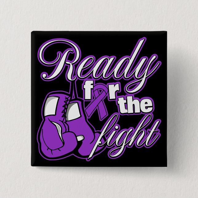 Bauchspeicheldrüsen bereit für den Kampf Button (Vorderseite)