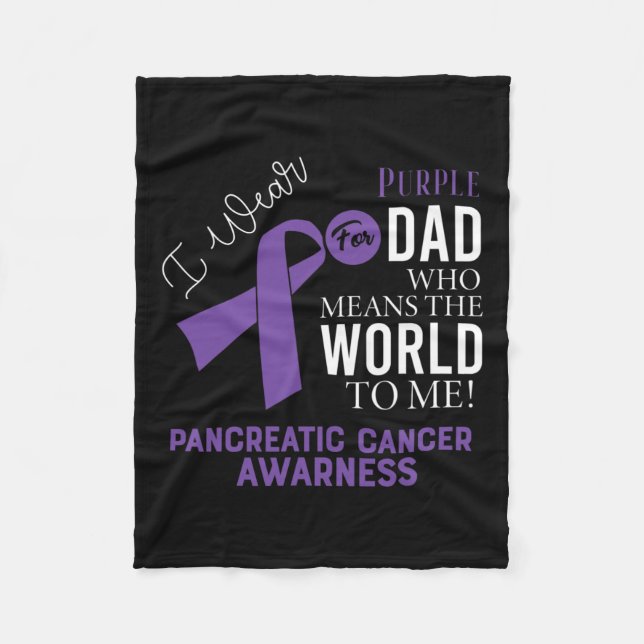 Bauchspeicheldrüsenkrebs Bekämpfung des Krebses 17 Fleecedecke (Vorderseite)