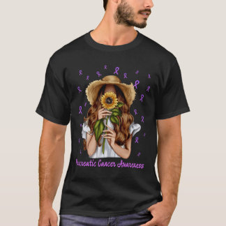 Bauchspeicheldrüsenkrebs Bewusstsein Frauen unters T-Shirt