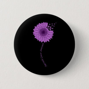 Bauchspeicheldrüsenkrebs Bewusstsein Sonnenblumen Button
