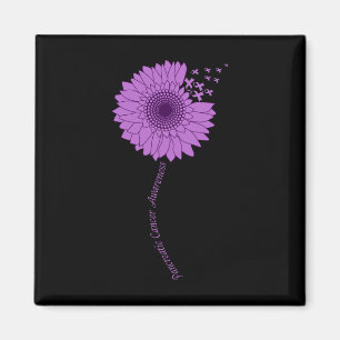 Bauchspeicheldrüsenkrebs Bewusstsein Sonnenblumen  Magnet
