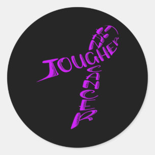 Bauchspeicheldrüsenkrebs-Bewusstseinsmonat Ribbon  Runder Aufkleber