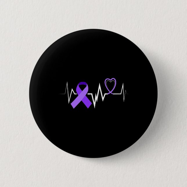 Bauchspeicheldrüsenkrebs Button (Vorderseite)