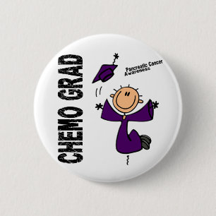 Bauchspeicheldrüsenkrebs CHEMO ABSOLVENT 1 Button