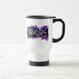 Bauchspeicheldrüsenkrebs-Hoffnungs-Garten-Band Reisebecher