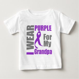 Bauchspeicheldrüsenkrebs Ich trage Lila Ribbon Op Baby T-shirt