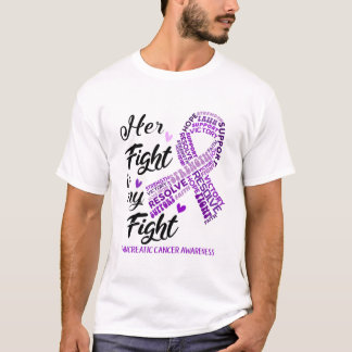 Bauchspeicheldrüsenkrebs Ihr Kampf ist unser Kampf T-Shirt