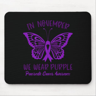 Bauchspeicheldrüsenkrebs im November Wir tragen P Mousepad