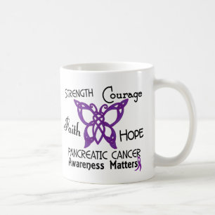 Bauchspeicheldrüsenkrebs-keltischer Schmetterling Tasse
