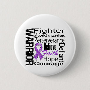 Bauchspeicheldrüsenkrebs-Kriegers-Collage Button