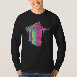 Bauchtanz Frau 80er Farben 1980er T-Shirt