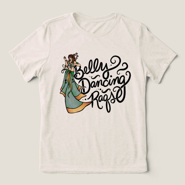 Bauchtanz Raqs Bauchtänzerin                    Tri-Blend Shirt (Design Vorderseite)
