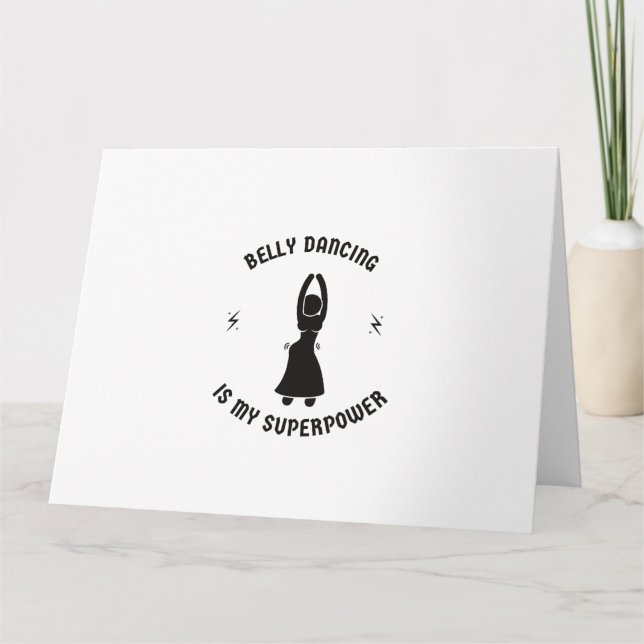 Bauchtanzen ist meine Supermacht Karte (Vorderseite)