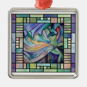 Bauchtänzer aus dem Nahen Osten mit Pastelschleier Ornament Aus Metall