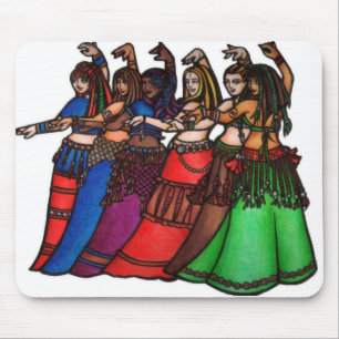 Bauchtänzer der Tribal Line Mousepad