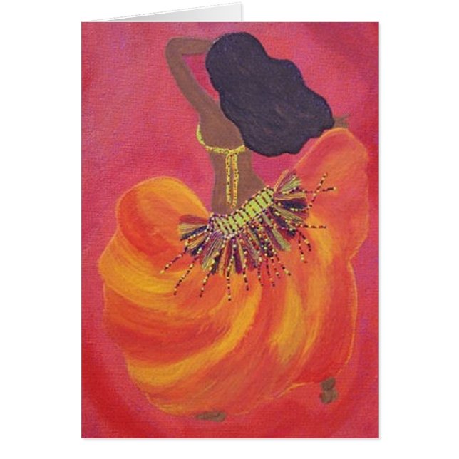 Bauchtänzerin-Karte (Vorne)