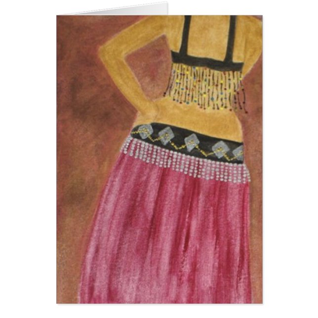 Bauchtänzerin-Karte (Vorne)