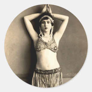 Bauchtänzerin Runder Aufkleber
