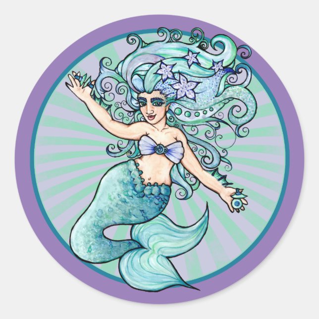 Bauchtänzerin Runder Aufkleber (Vorderseite)