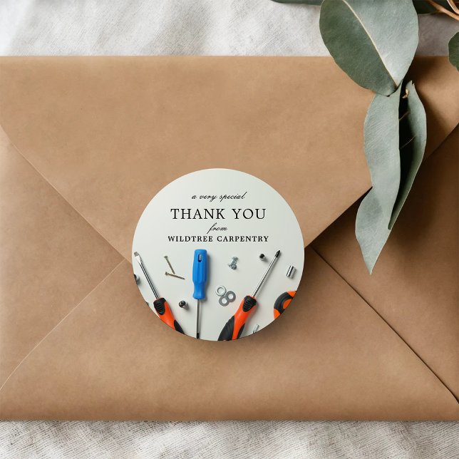 Baucluster | Ein besonderer Dank Runder Aufkleber (Von Creator hochgeladen)