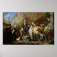 Baudin an der Barrikade von Faubourg