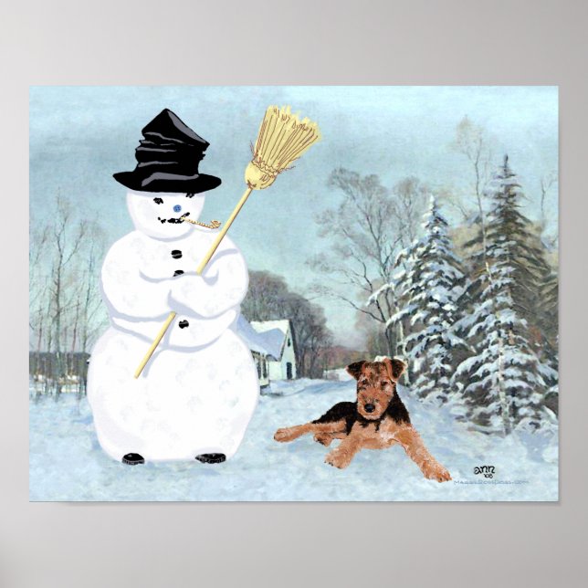 Baue einen Schneemann Poster (Vorne)