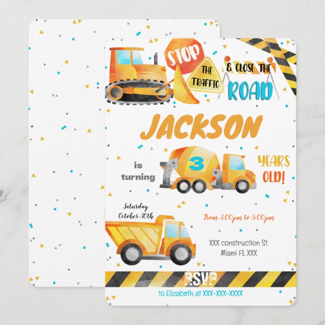 Baueinladung Einladung (Vorne/Hinten)