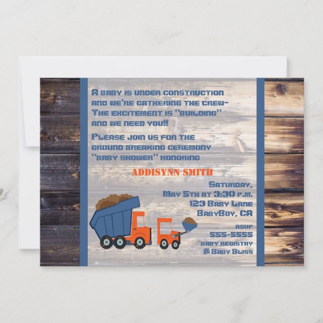 Baueinladung Einladung (Vorderseite)