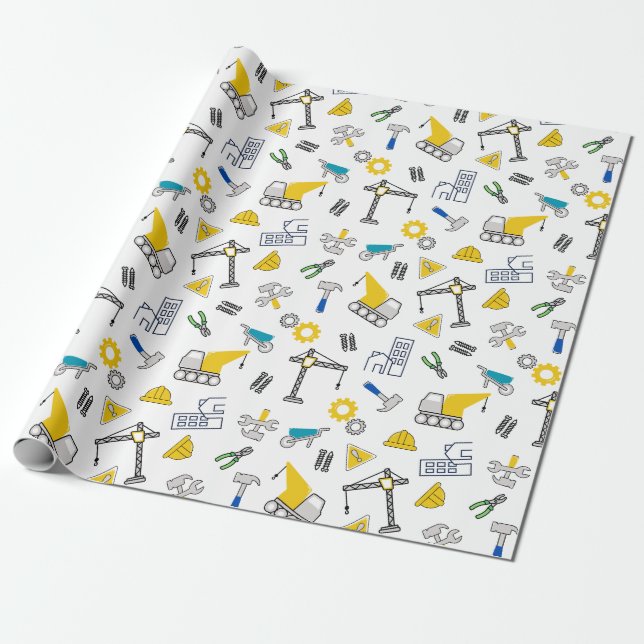 Bauelemente Geschenkpapier (Ungerollt)