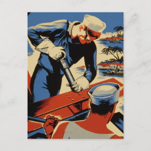 Bauen für Ihre Marine Postkarte