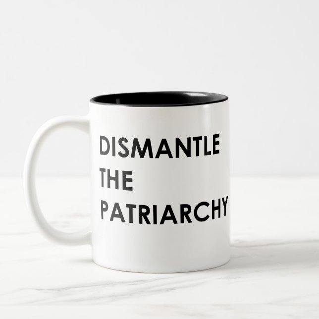 bauen Sie den Patriarchy ab Zweifarbige Tasse (Links)