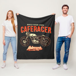Bauen Sie Ihr eigenes Caferacer Motorrad auf dem s Fleecedecke
