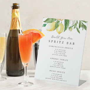 Bauen Sie Ihr eigenes Spritz-Bar-Getränkestation-S Sockelschild